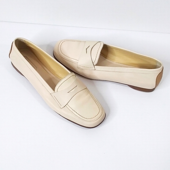 Coach Shari Leather Penny Loafers Made In Italy 8B - Picture 6 of 11